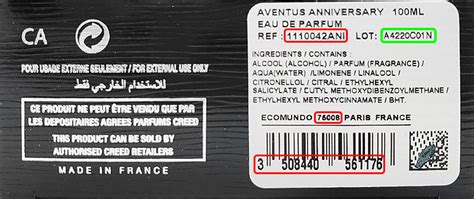 Analyze Creed batch code (lot number) to check production date .